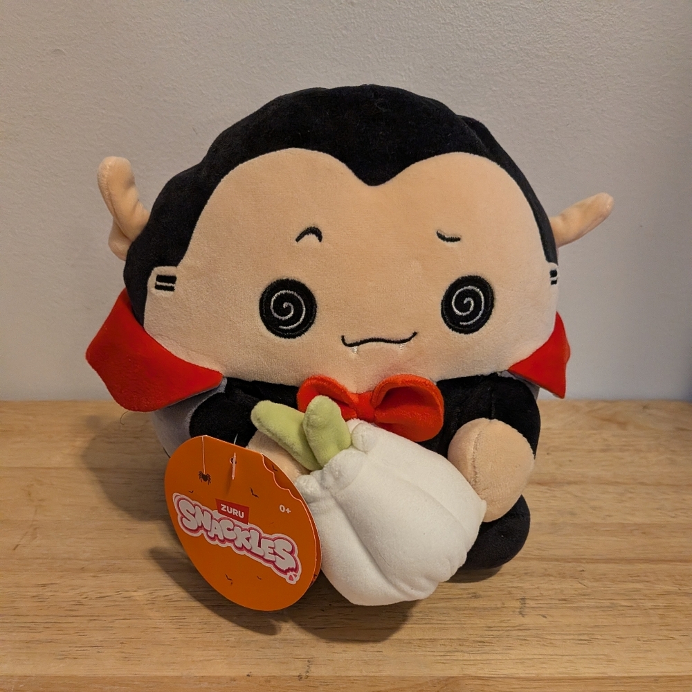 Zuru Snuckles Vampire Stuffed Animal - Black and Red